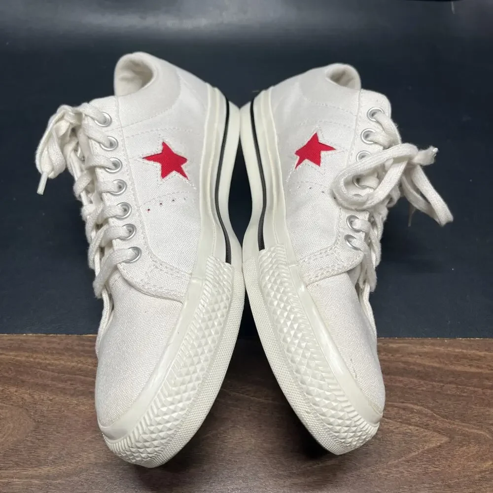 Converse Specialty Collab Comme des Garçons Play x Converse One Stars EUC Sz 10.